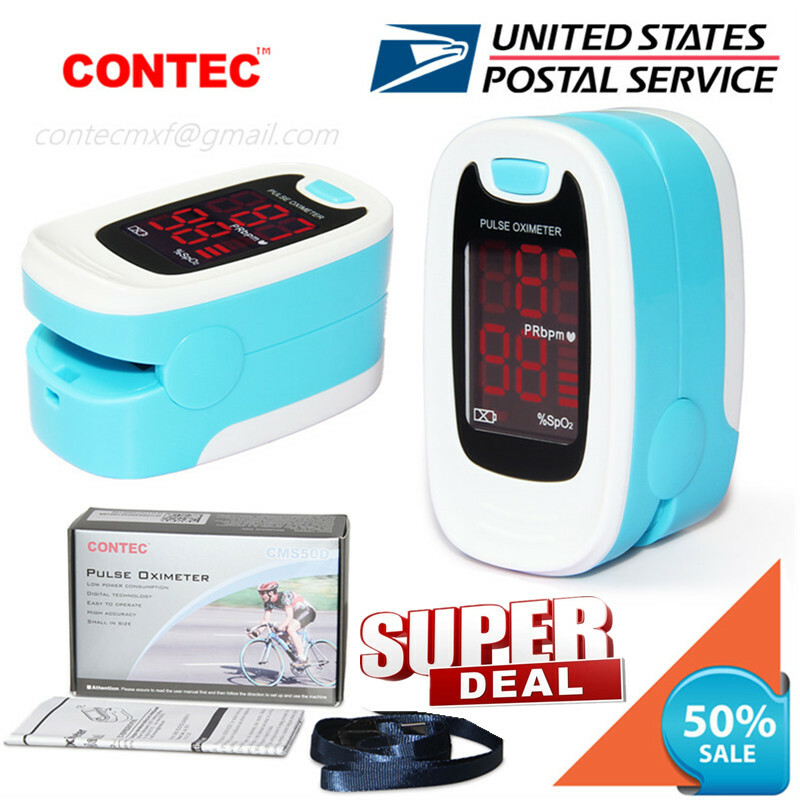 Finger Pulse Oximeter SPO2 Sensor Pulse Heart Rate Meter Blood Oxygen Monitor US