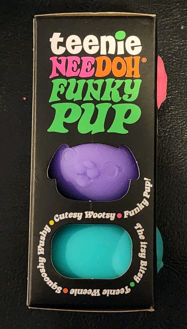 🔥🔥Nee Doh Funky Pup Squeezable Squeeze Ball Blue Pink🔥🔥 NEW! SOLD OUT!
