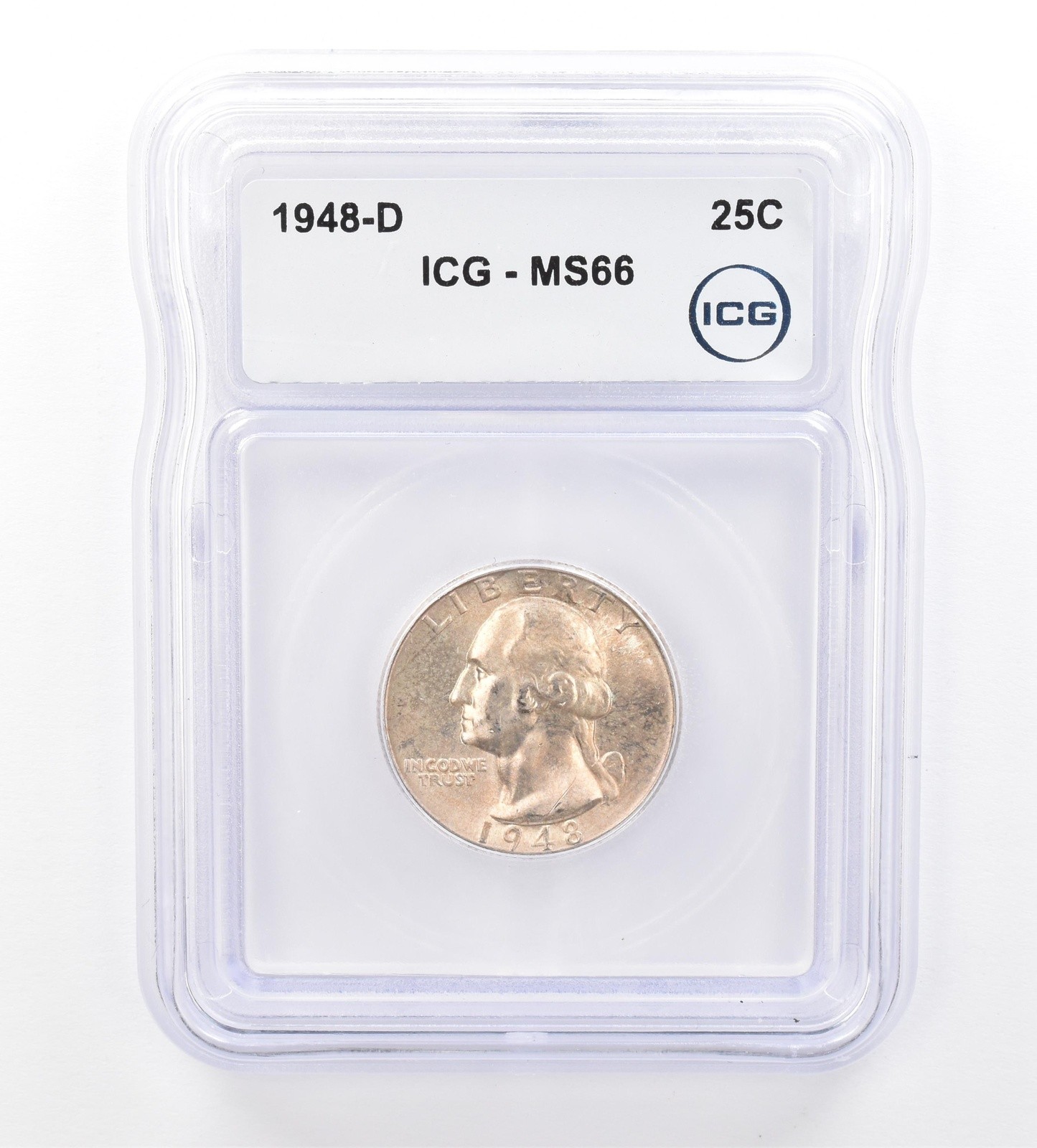 1948-D Washington Quarter MS66 ICG Beautiful Tone *1591