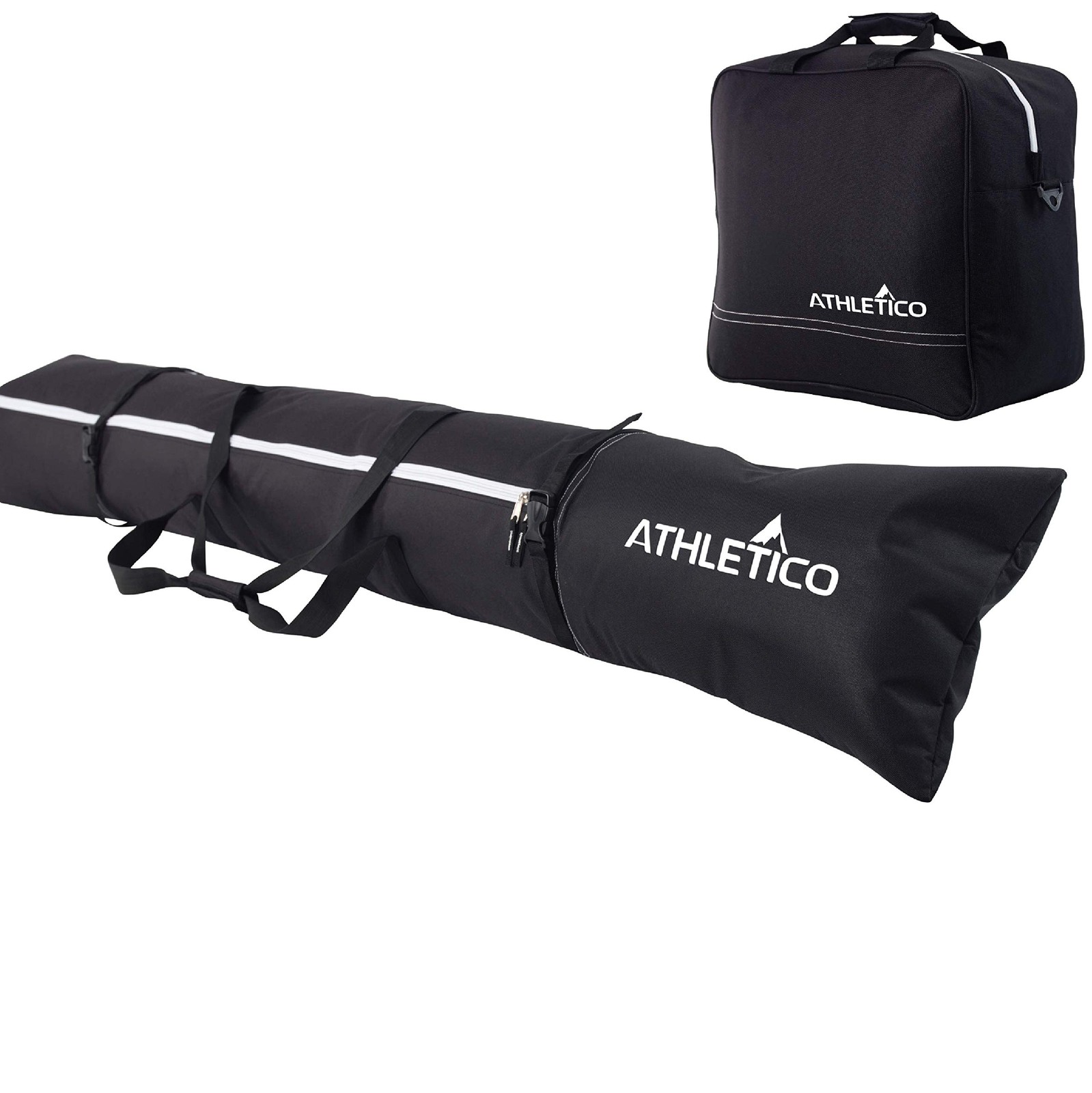 Athletico Padded Ski Bag Combo - & Separate Large, Black (Padded)