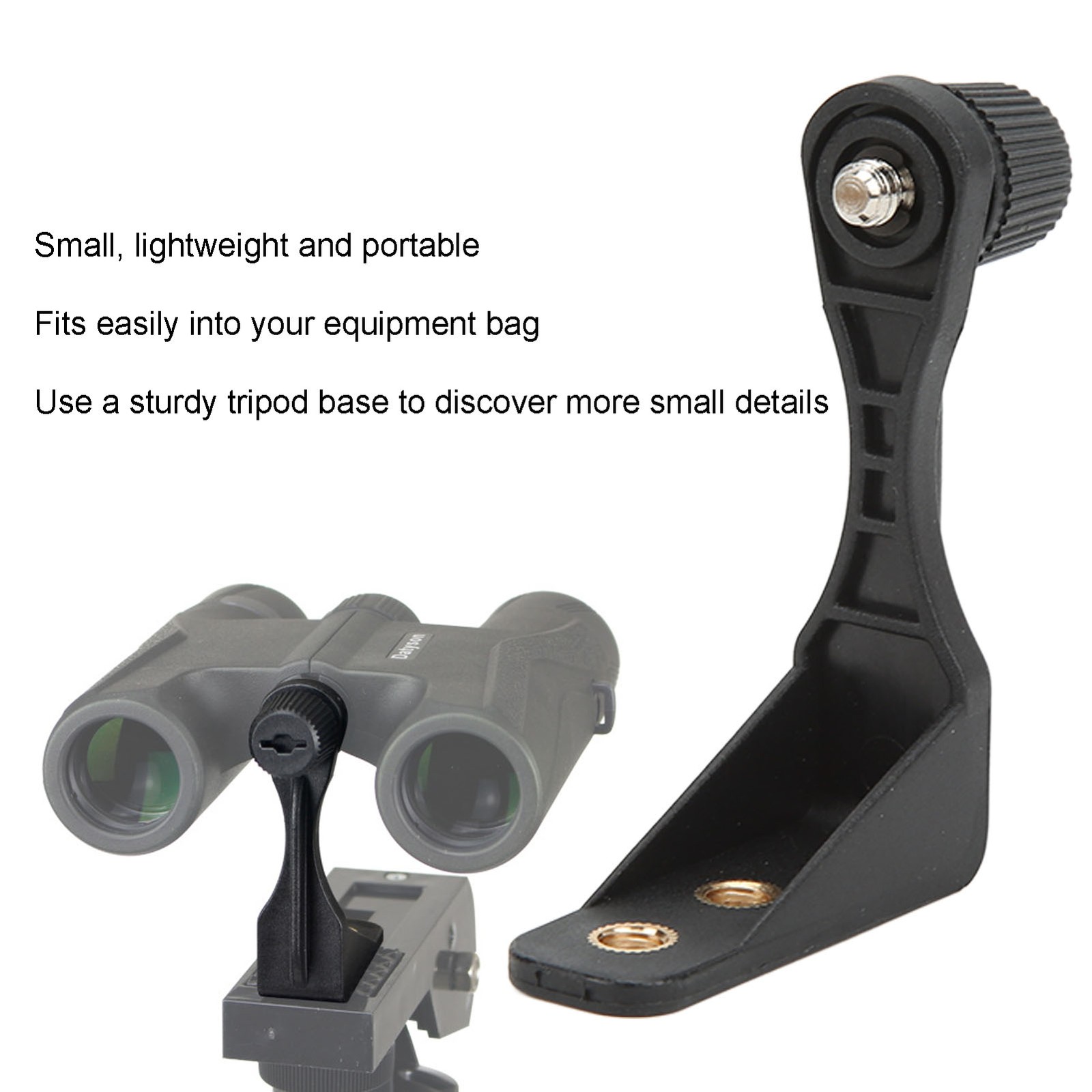 Binocular Bracket Plastic L Shaped 1/4in Threading Stable Binocular Tripod