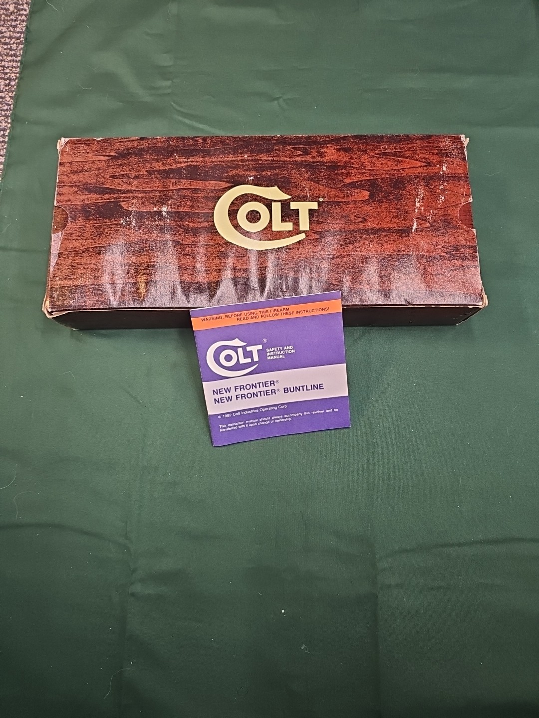 Colt New Frontier & Buntline Box , Insert & Papers 🇺🇸 🐎 1982 Vintage Original