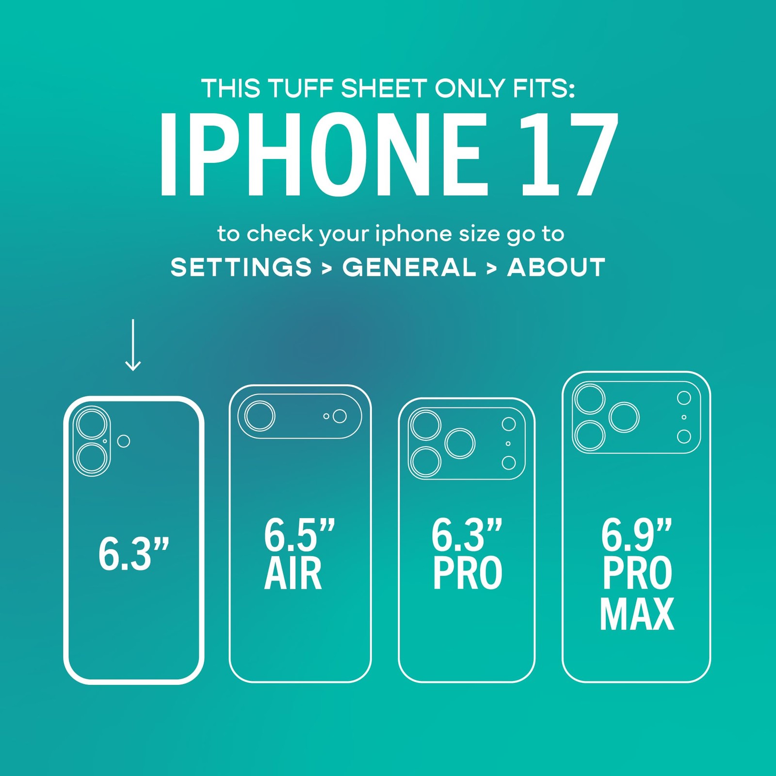 ® iPhone 17 Screen Protector - 2-Pack Tempered Glass Screen Protectors - Tuff...
