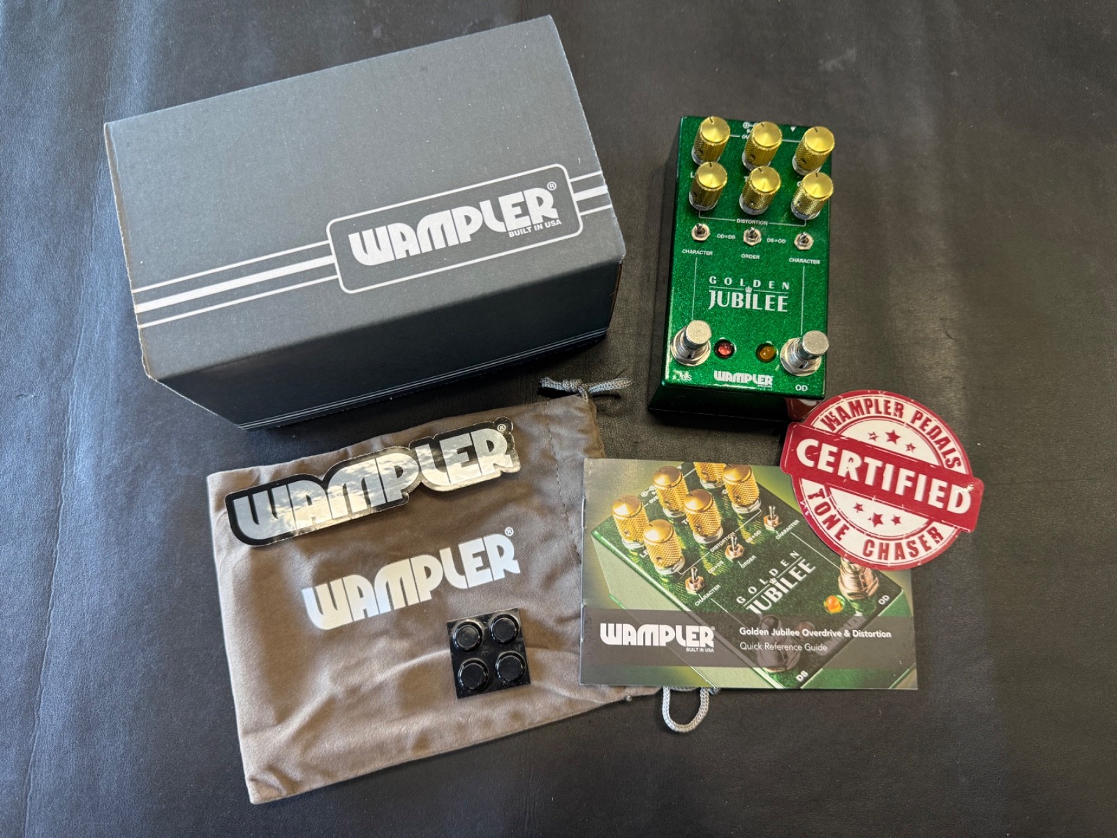 Wampler Golden Jubilee Dual Overdrive Distortion Pedal- British + American -New!