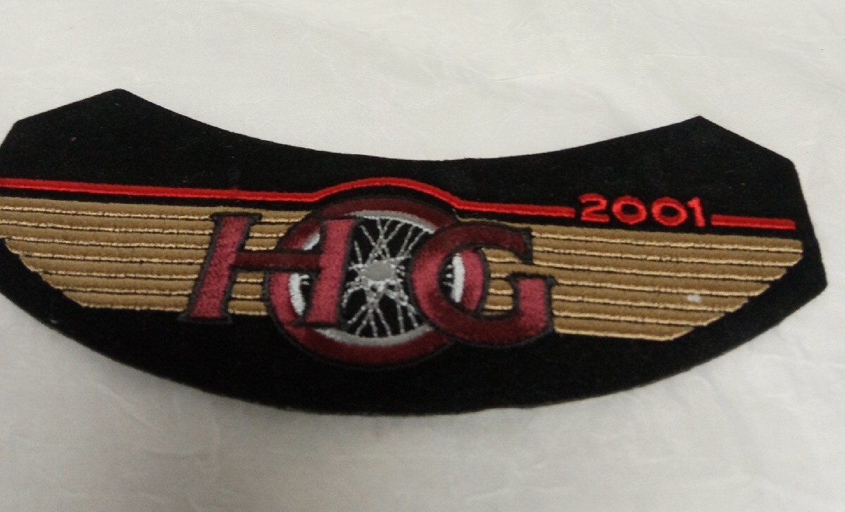 Harley Owners Group - HOG Patch 2001 - Iron or Sew On - Embroidered Stitching