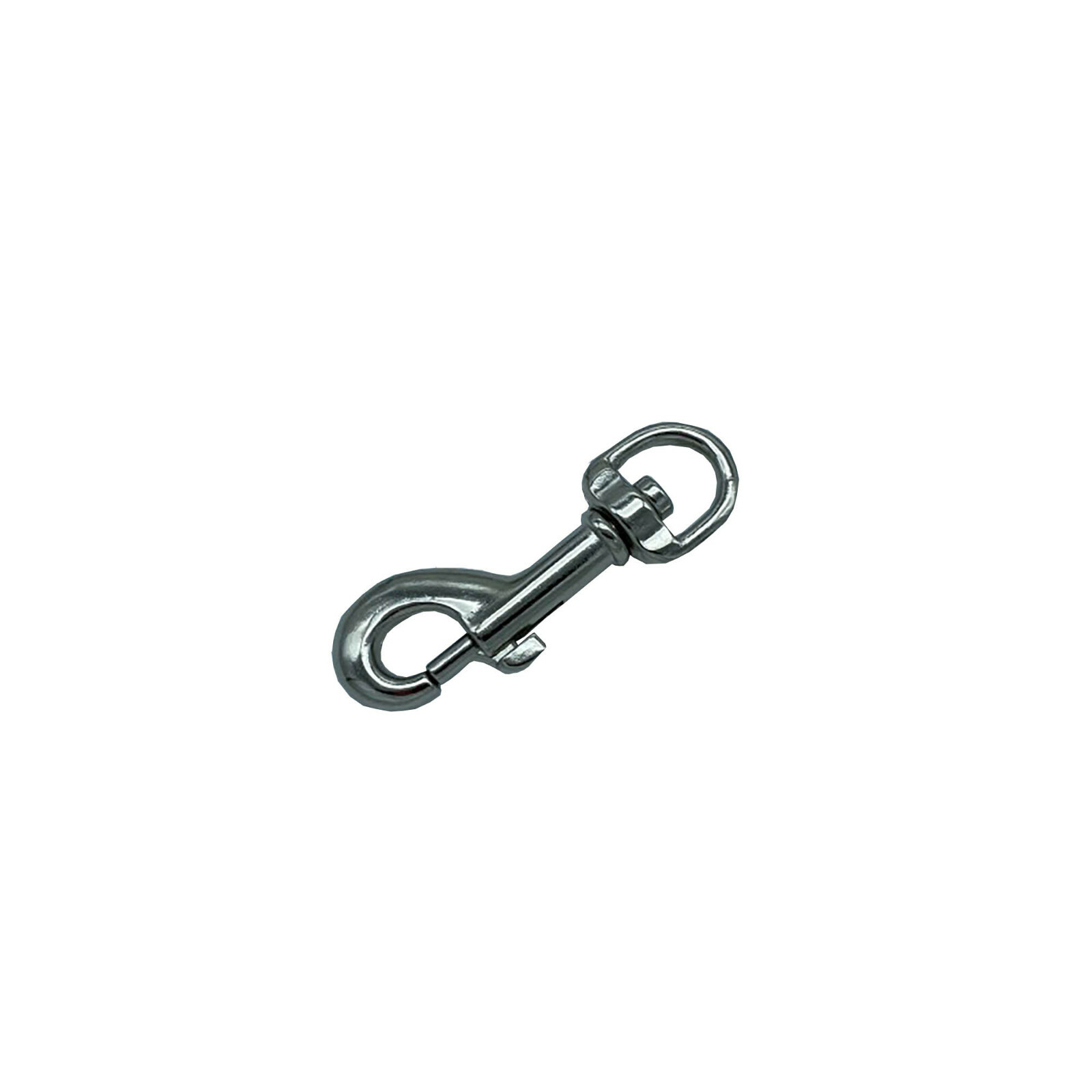 CL Solid Die Cast SMALL Swivel Trigger Hook (9mm Round Eye) Nickel Plated