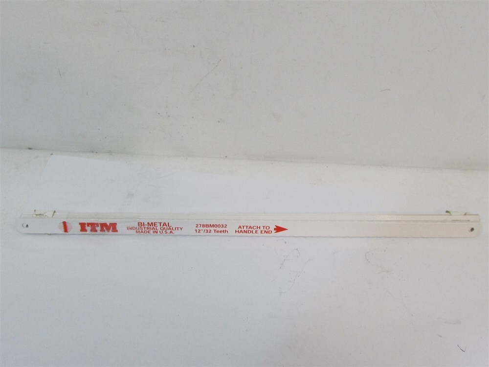 ITM 278BM0032, Bi-Metal Hacksaw Blades 32TPI x 12" OAL - 10 each