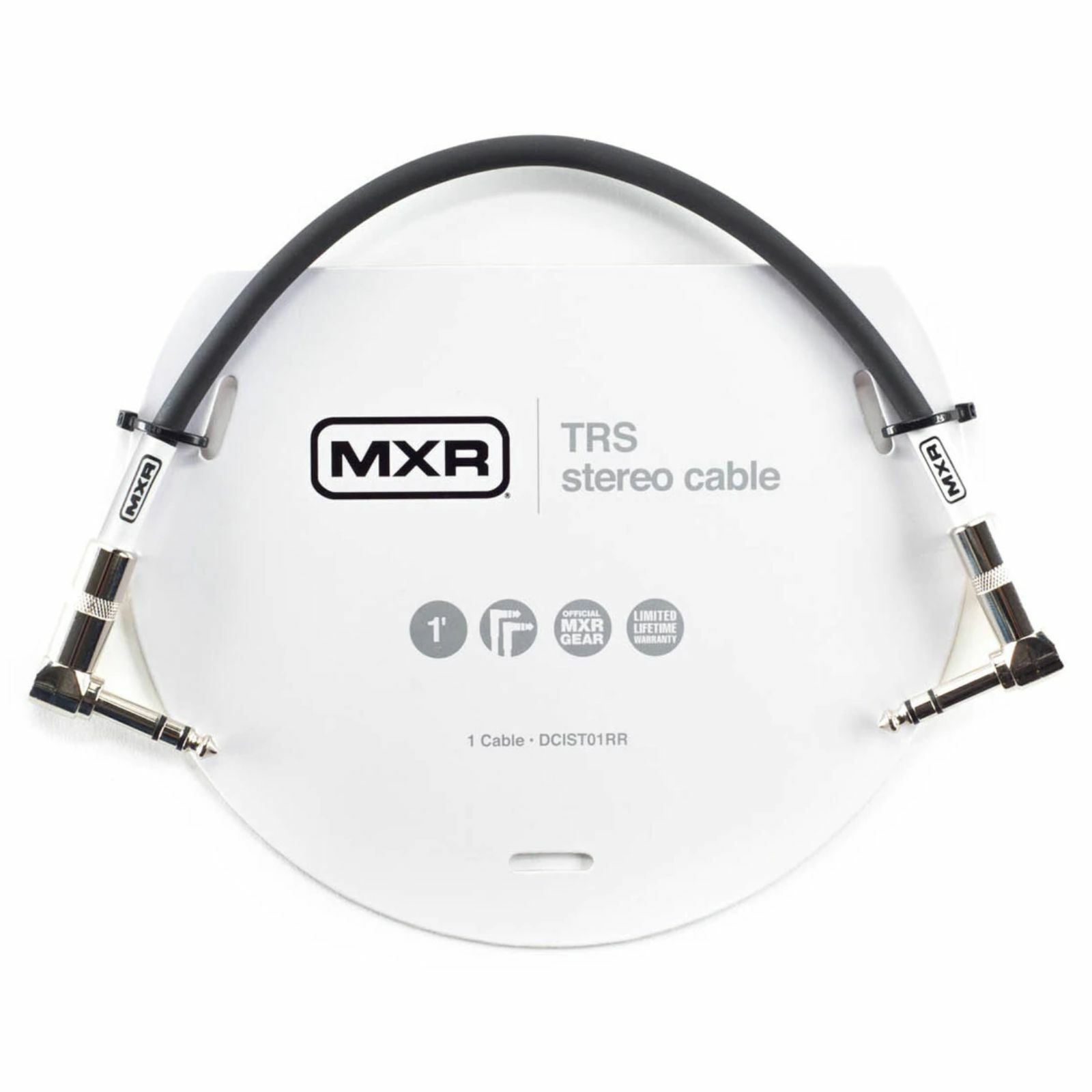 MXR DCIST1RR 1 ft. Dual Right Angle TRS Stereo Cable