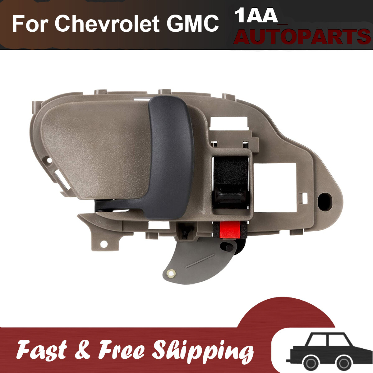 Inside Interior Door Handle Tan Beige LH Driver Side for 95-99 Chevy GMC Truck