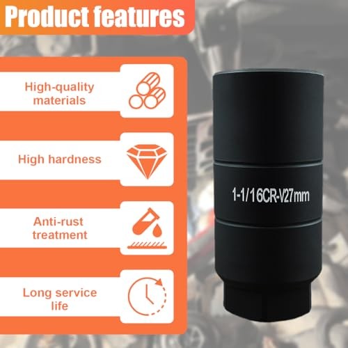 Car Oil Pressure Sensor Socket, Universal 6 Point Oil Sending Unit Quick Black