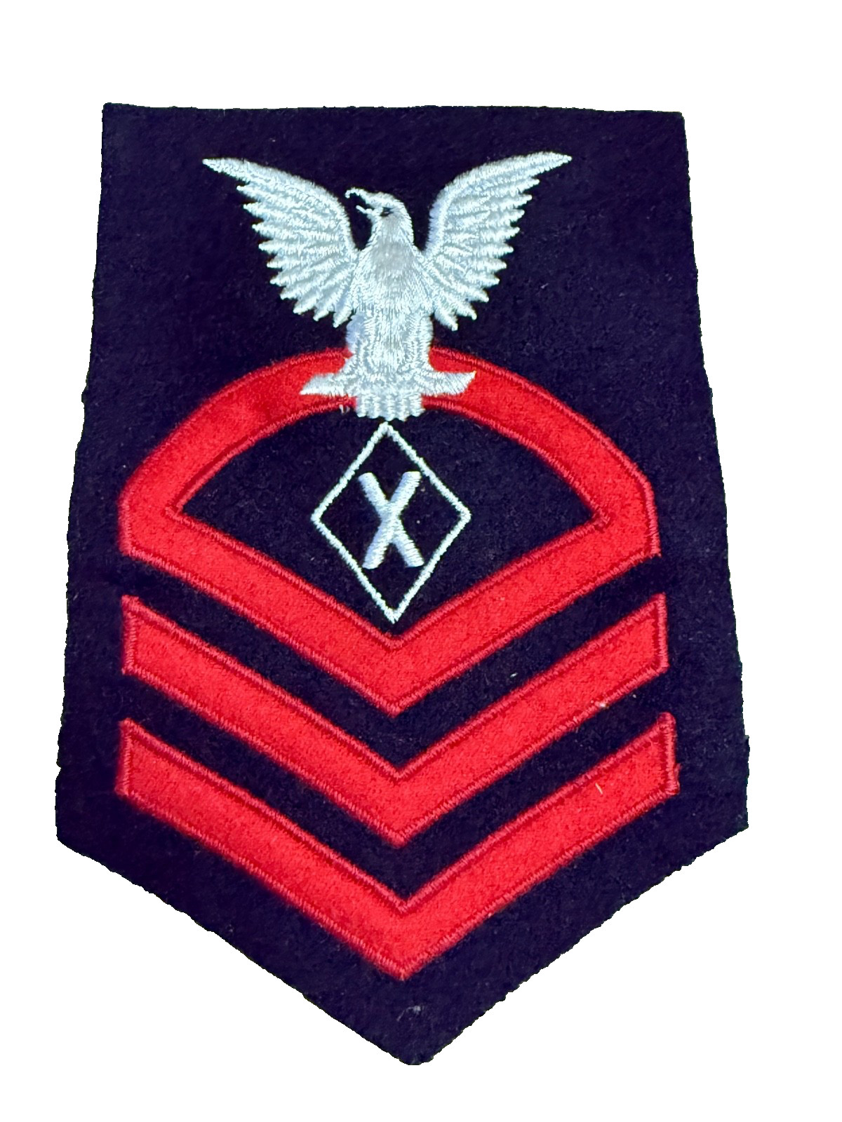 WWII USN NAVY CHIEF "X" Emergency Service Diamond Dress Blue Rate by LIONA