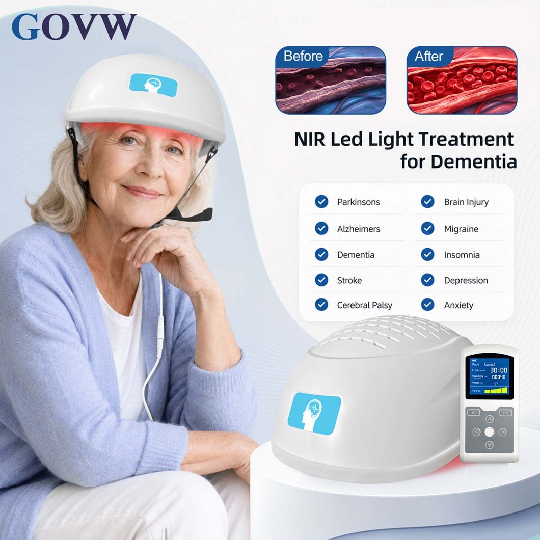 1070nm LED Photobiomodulation Helmet Brain Health Therapy Device 280 LEDs Home