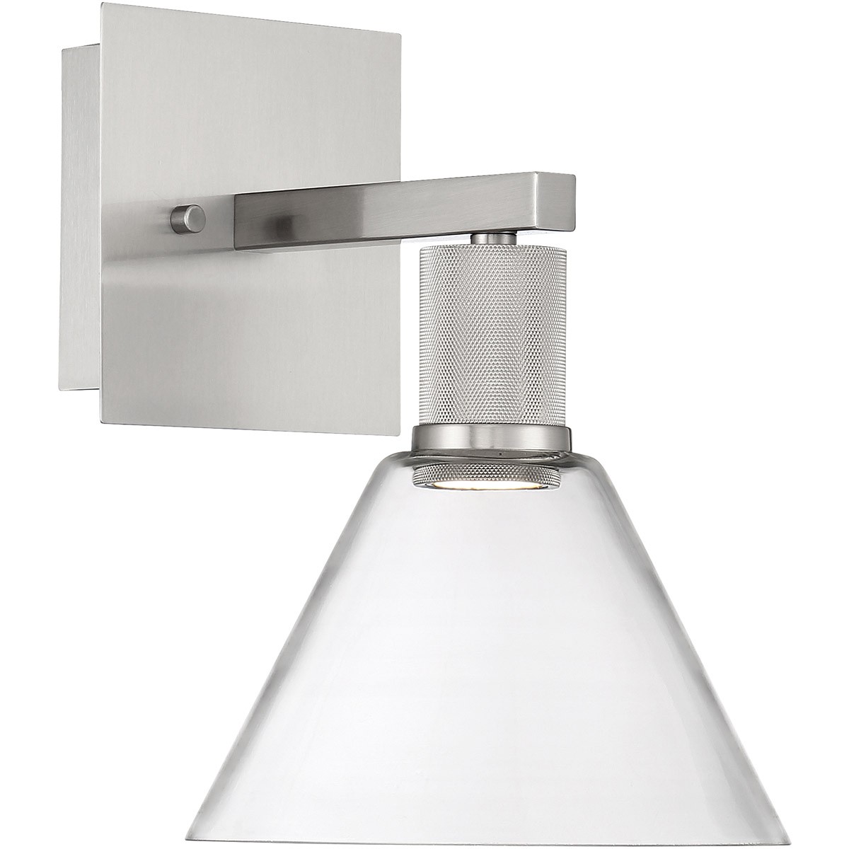 Access Lighting 63143LEDD-BS/CLR Port Nine Wall Sconce Brushed Steel