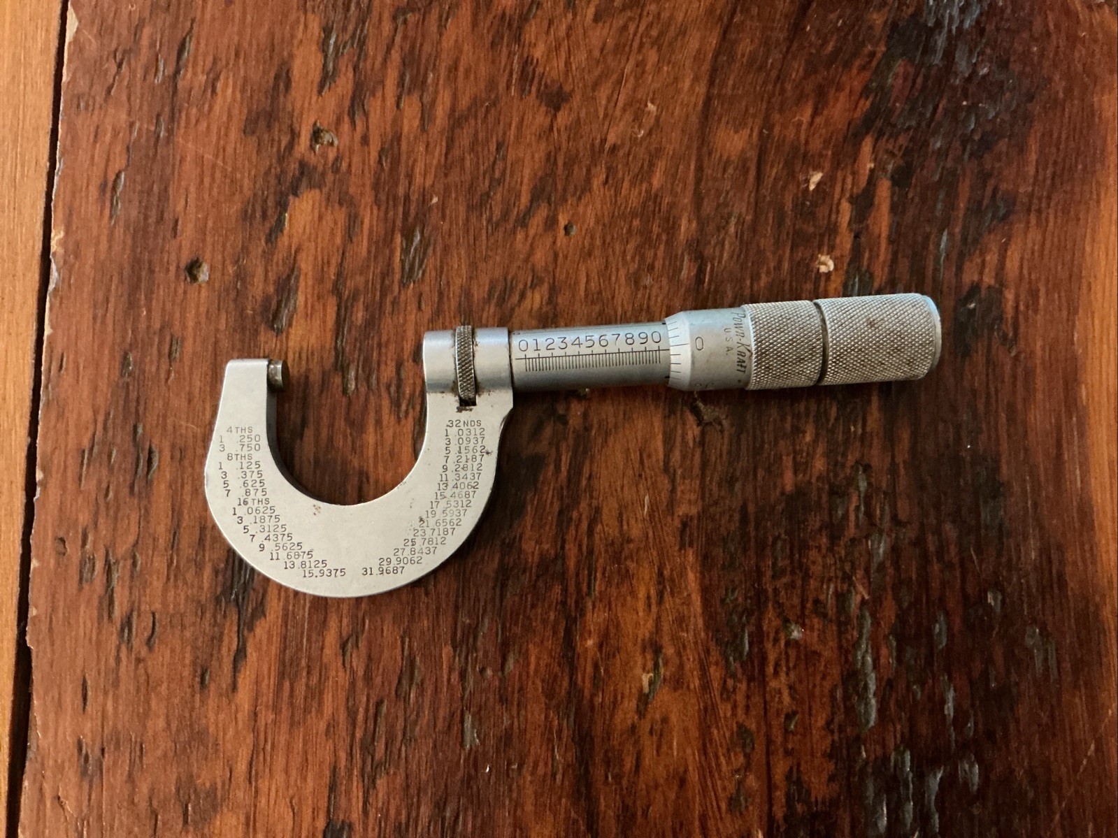Powr-Kraft 0-1" Outside Micrometer Made in USA Free Shipping