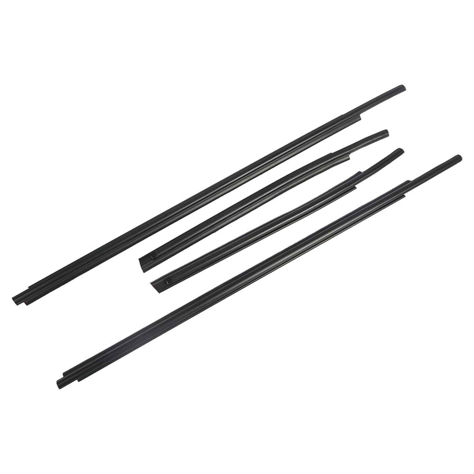 4Pcs Black Weatherstrip Window Seal for 2007 2020 Tundra Double Cab 68160 0C020