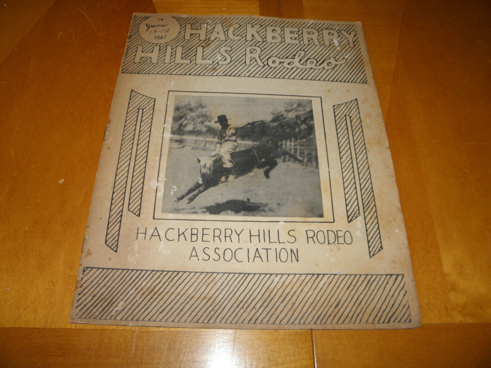 June 13-14, 1941 Hackberry Hills Junior Championship Texas Rodeo Program GD- #2