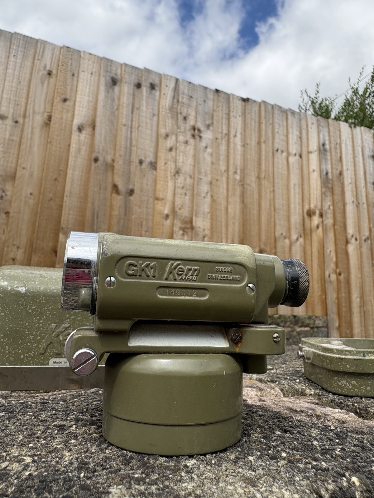 Vintage Kern Aarau Swiss GK1 Theodolite Level In Case Surveyors Levelling Tool