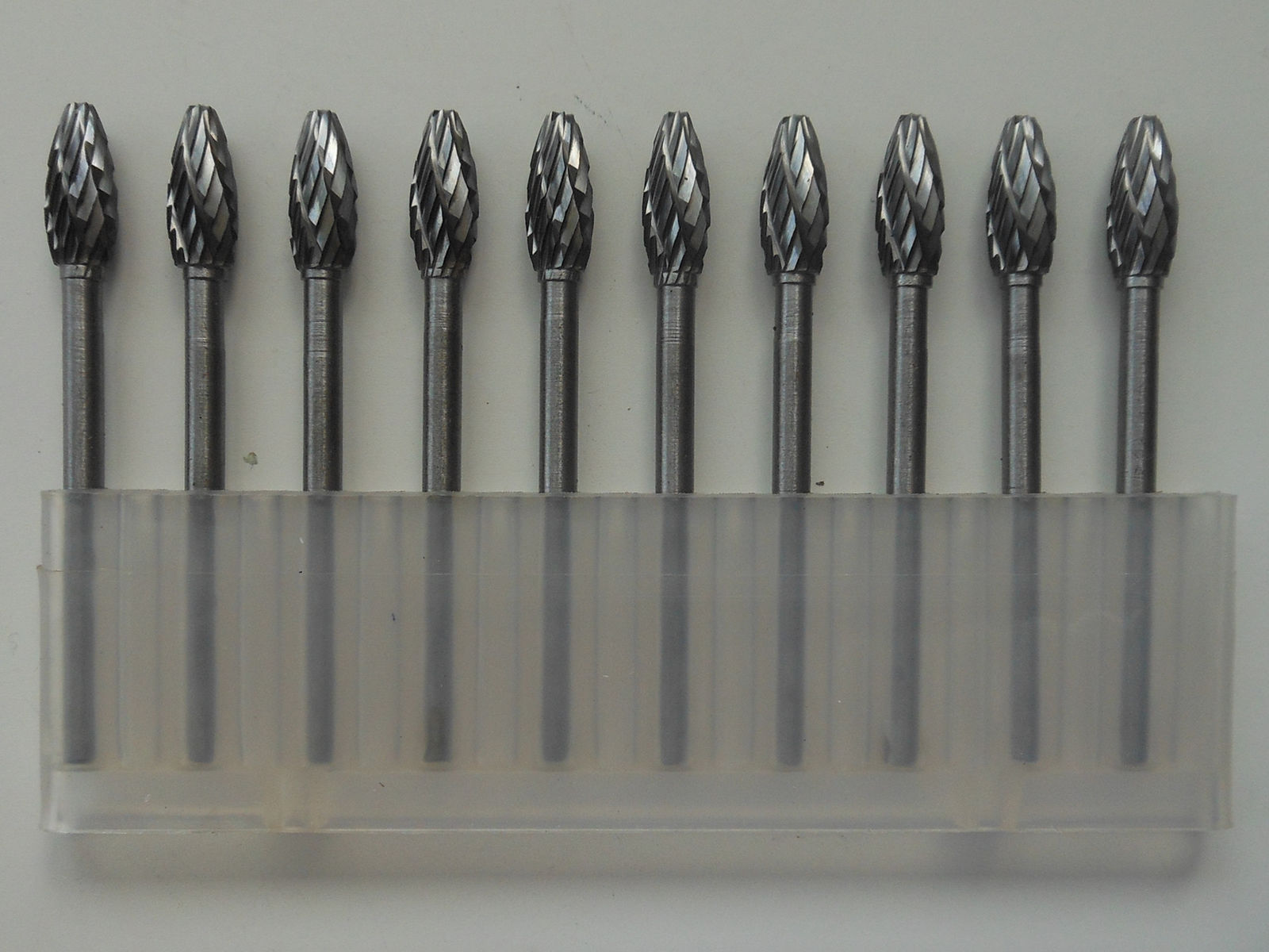 10 pcs 3mm X 5mm Tungsten Carbide Cutting Rotary Burr CNC Engraving Bit H5