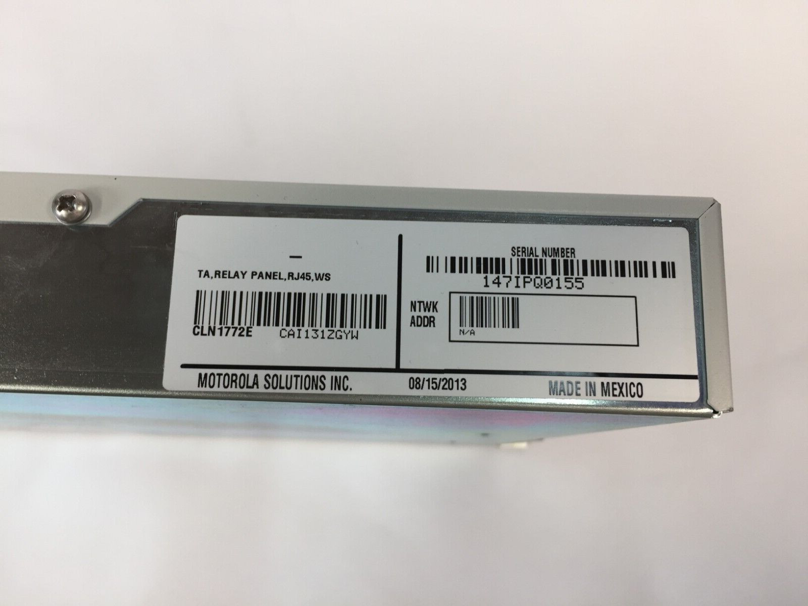 Motorola Relay Panel CLN1772E, RJ45, WS
