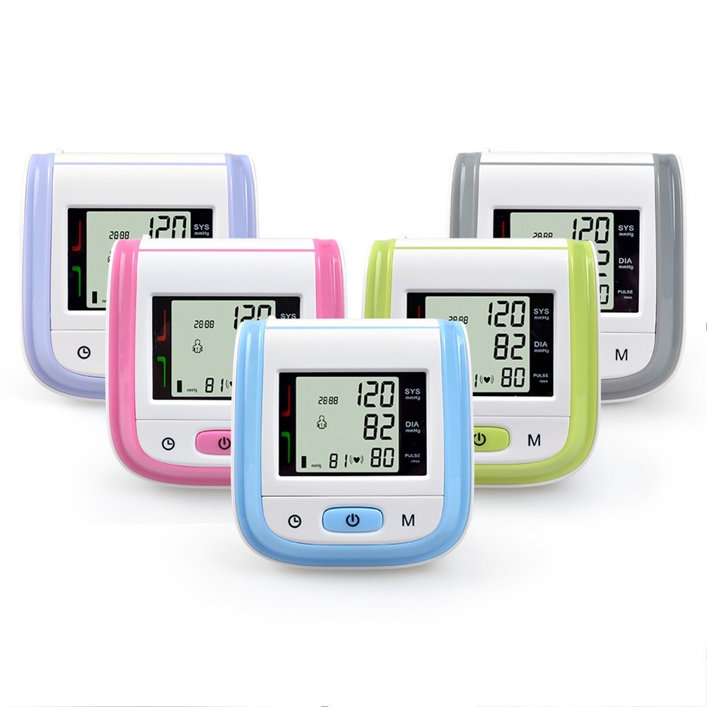 NEW Portable Wrist Automatic Blood Pressure Monitor  LCD Digital Wrist Cuff
