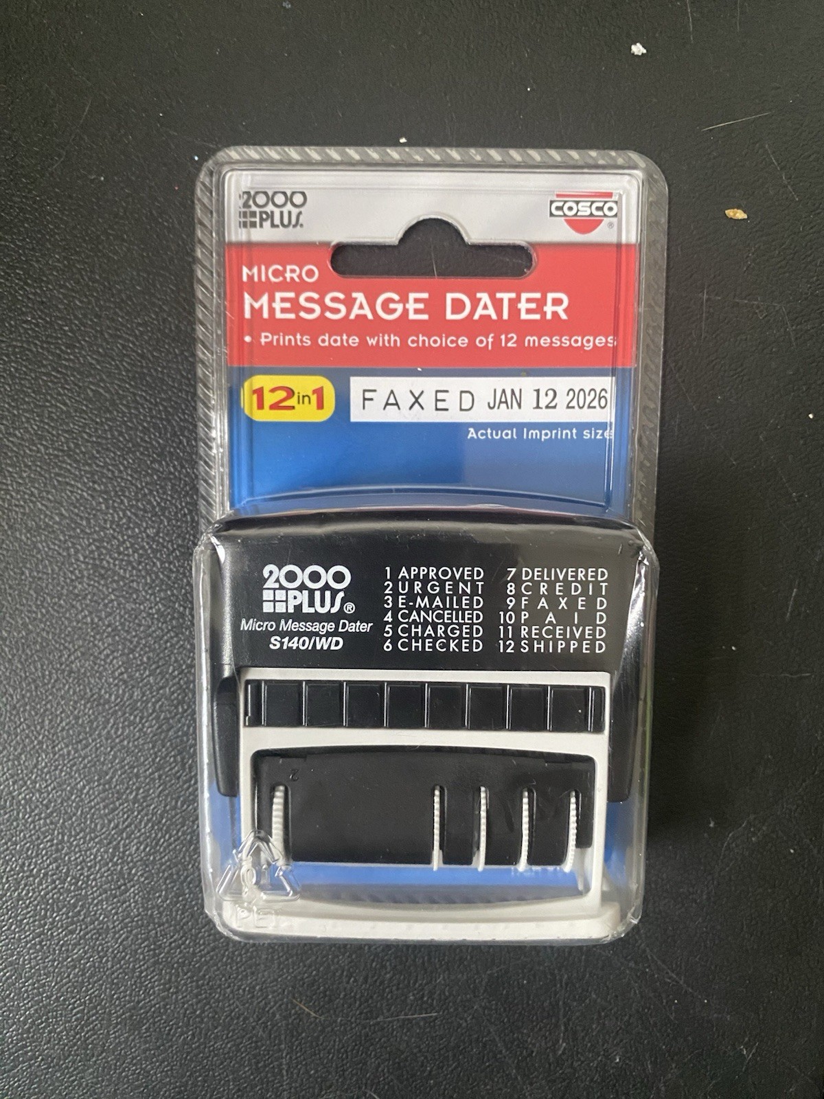New Micro Message Dater with 12 Changeable Messages Cosco 2000 Plus