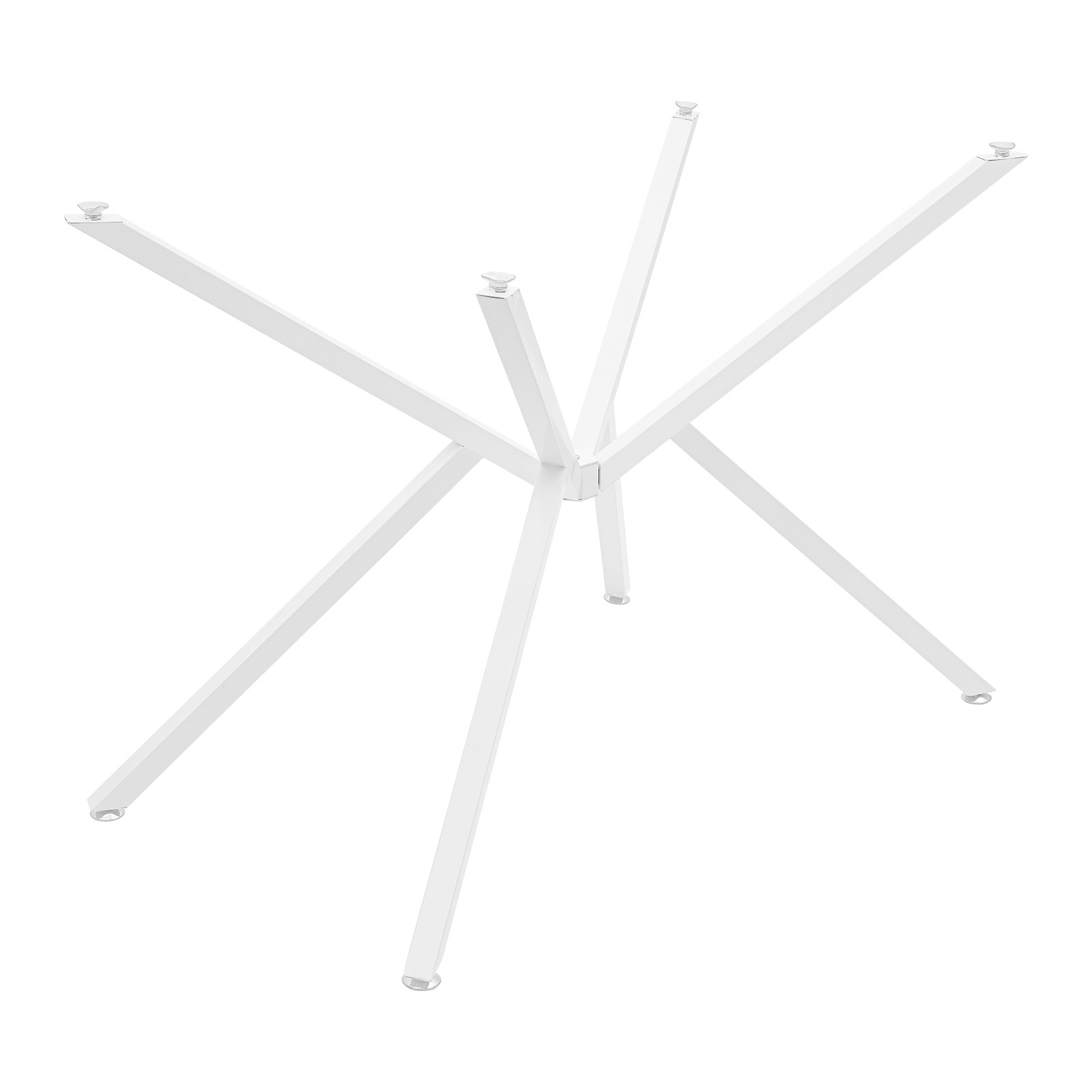 0.8mm/30mm Metal Table Legs Table Crossed-leg Modern Table Legs Iron White US