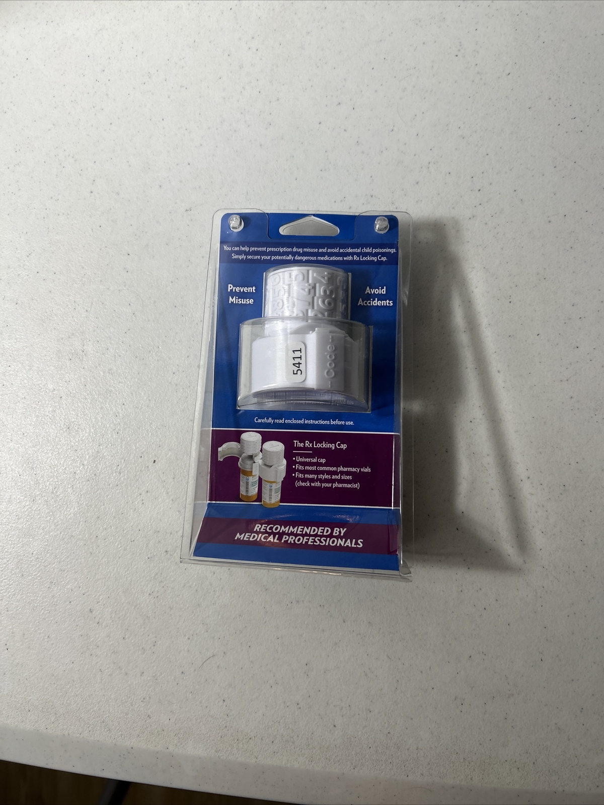 Locking Cap For Medication 4 Digit Lock For Prescription Bottles New