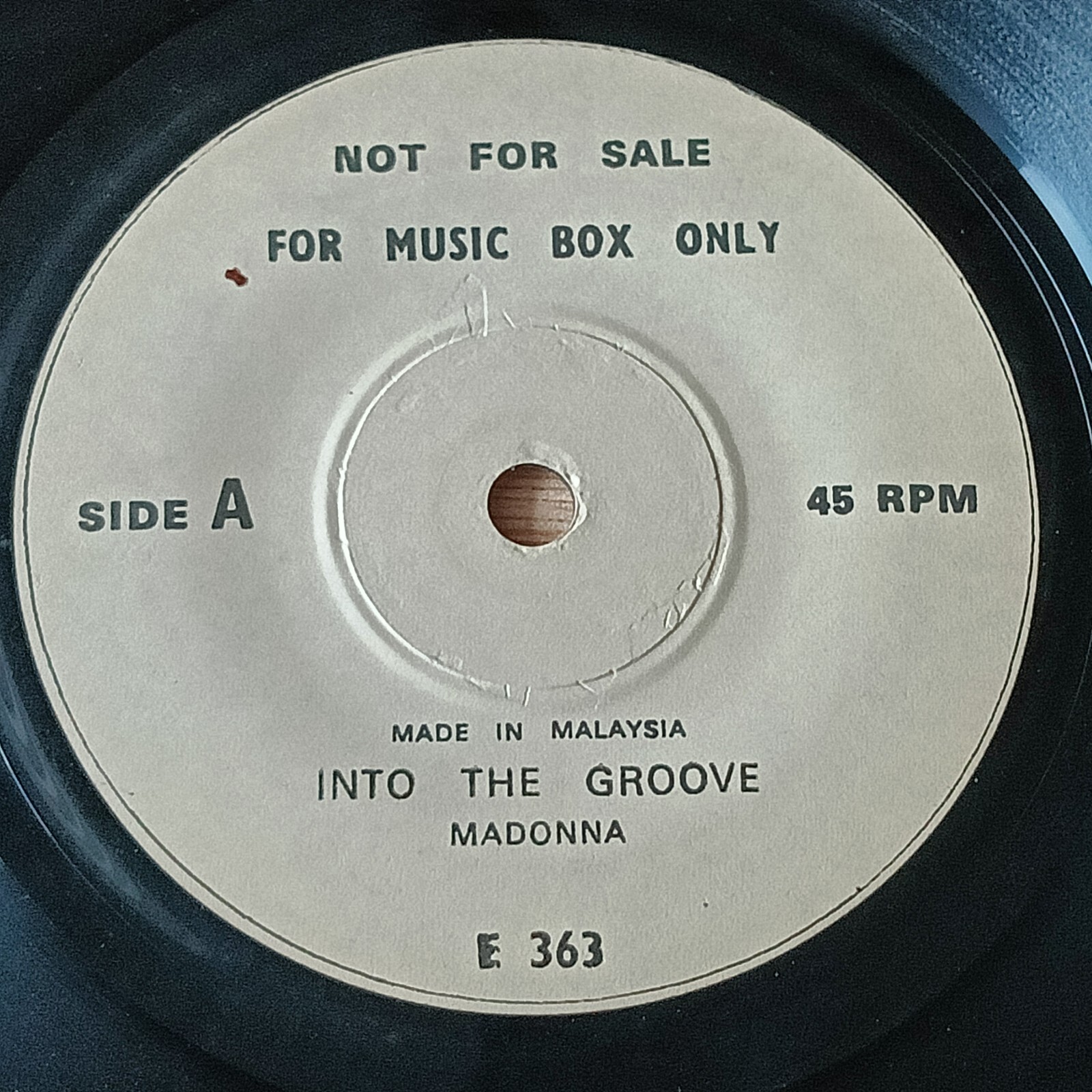 MADONNA - Tina Turner Rare Malaysia Musix Box Promo 45rpm 7" EP E363
