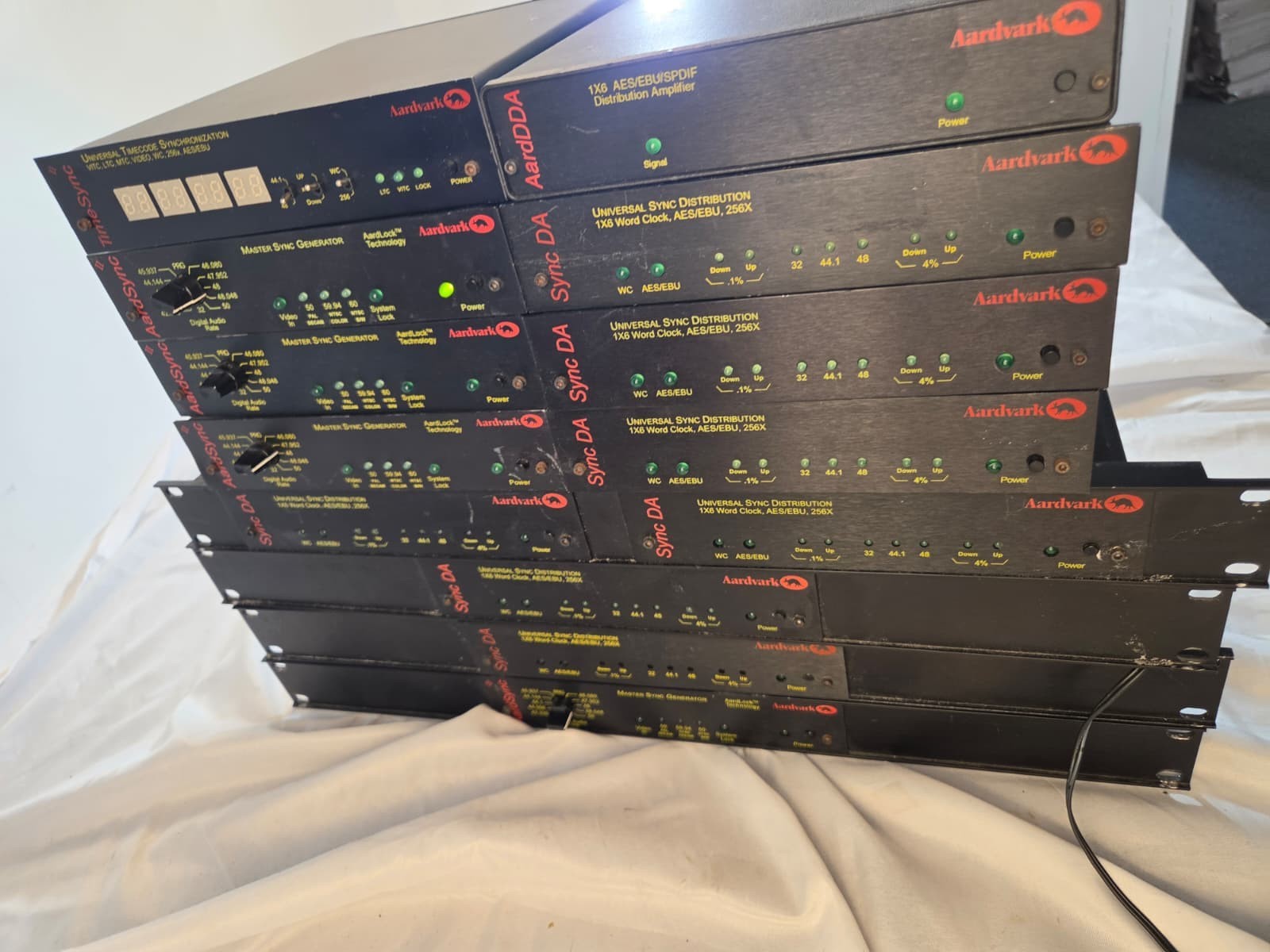 Aardvark Digital Synchronization Equipment Lot - AardSync II, TimeSync II, Sync