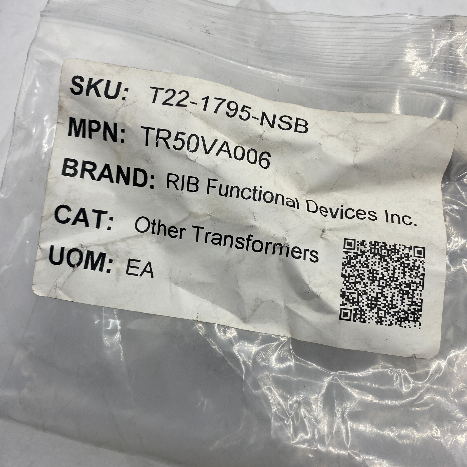 FUNCTIONAL DEVICES INC / RIB TR50VA006 Class 2 Transformer, 277V, 50 VA