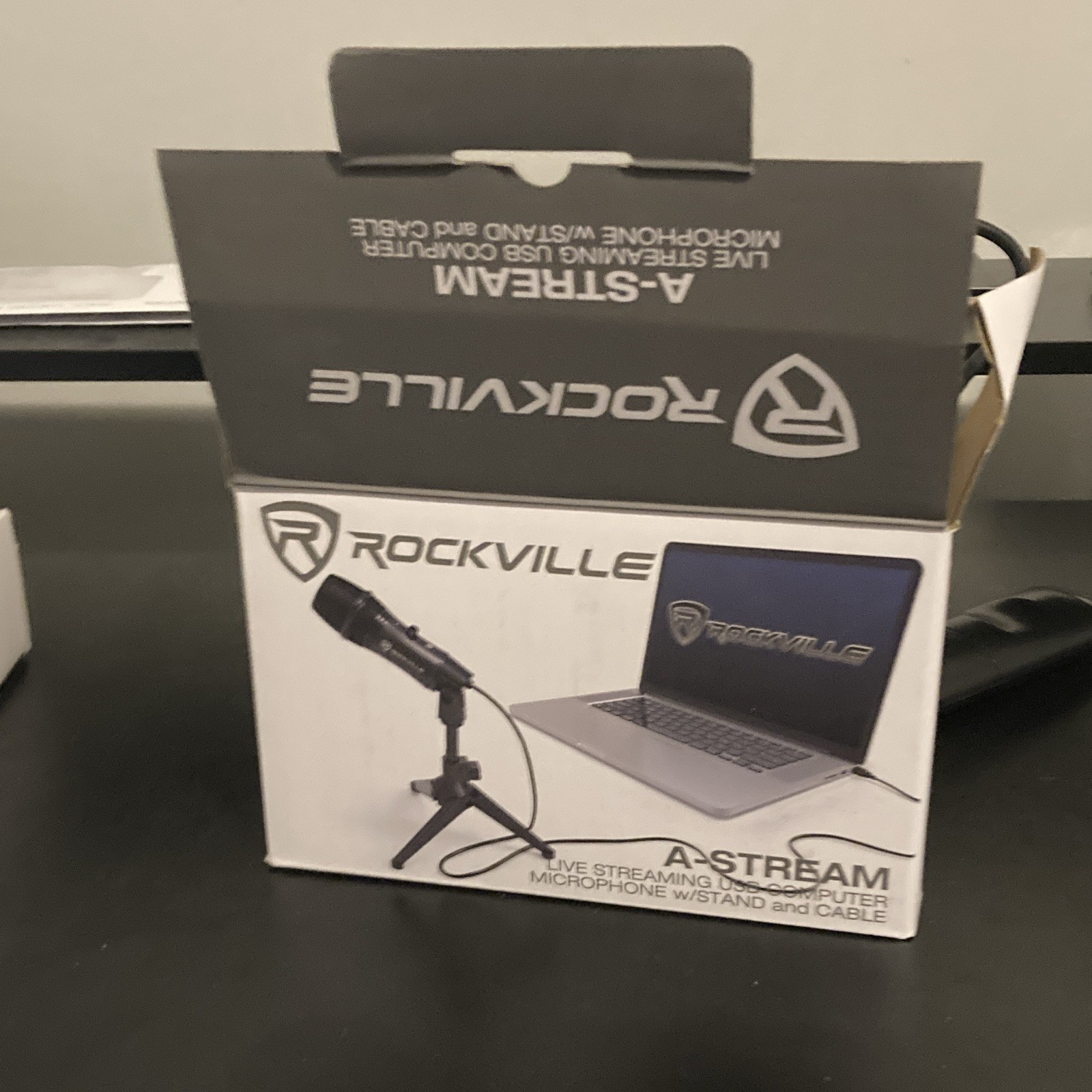 Rockville Microphone A-stream With Boom Arm, Pop Filter, And Mic Stand