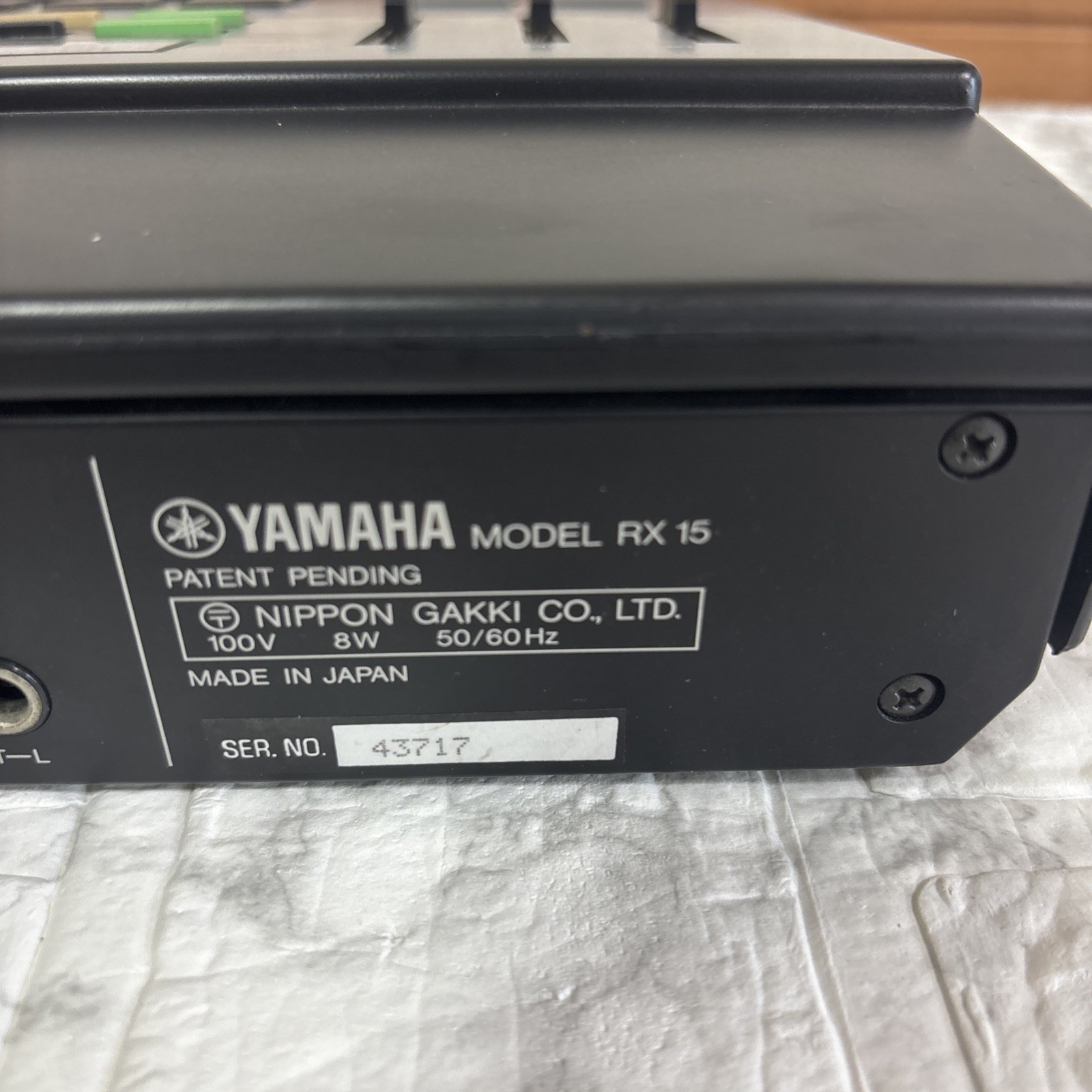 YAMAHA RX-15 Digital Rhythm Programmer Drum Machine