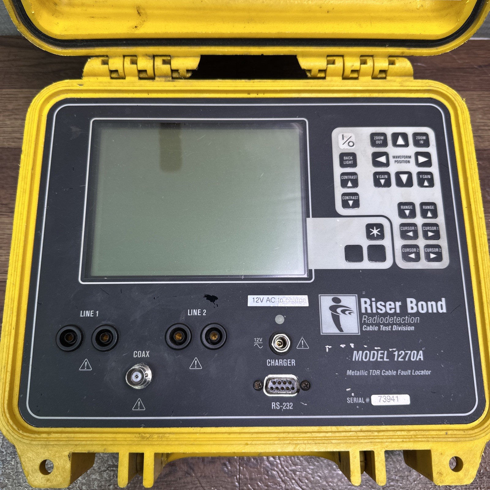 Riser Bond Model 1270A Metallic TDR Cable Fault Locator / READ
