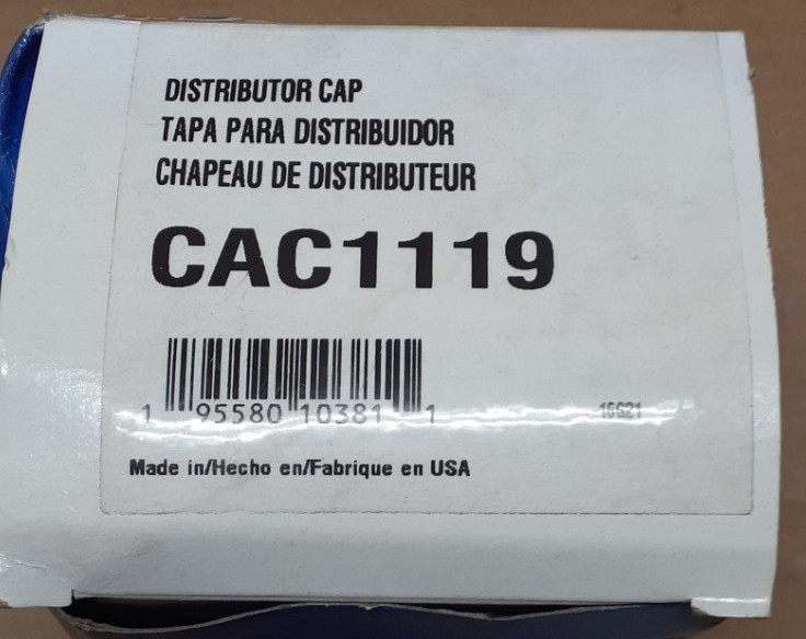 CARQUEST CAC119 DISTRIBUTOR CAP