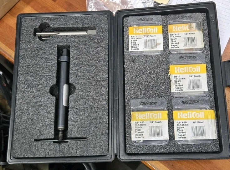 HeliCoil 5523-14 Spark Plug Thread Repair Kit, Metric Size 14-1.25mm