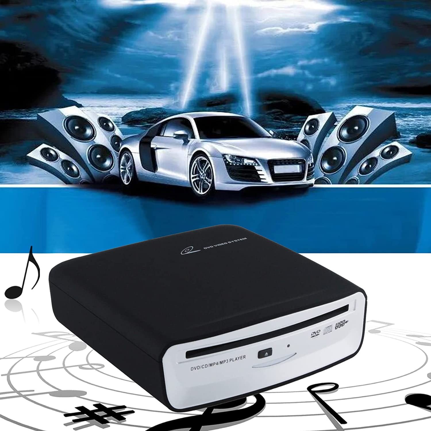 BDYING External Car USB CD Player Universal Plug and Play for Android Navigation