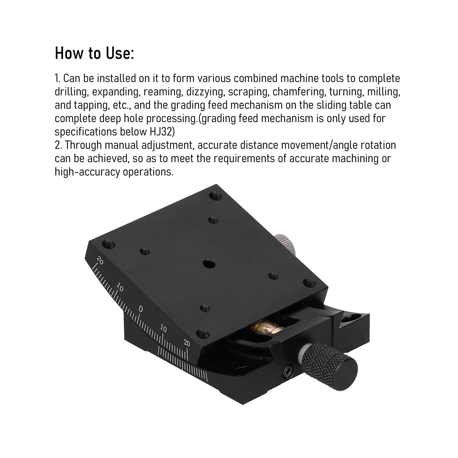 Zooke Precise Manual Goniometer Stage, Linear Stage, Optical Positioning Slid...