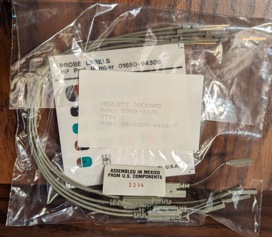New HP/AGILENT POD 2 DATA + K CLOCK LOGIC ANALYZER PROBE Test Kit - Complete