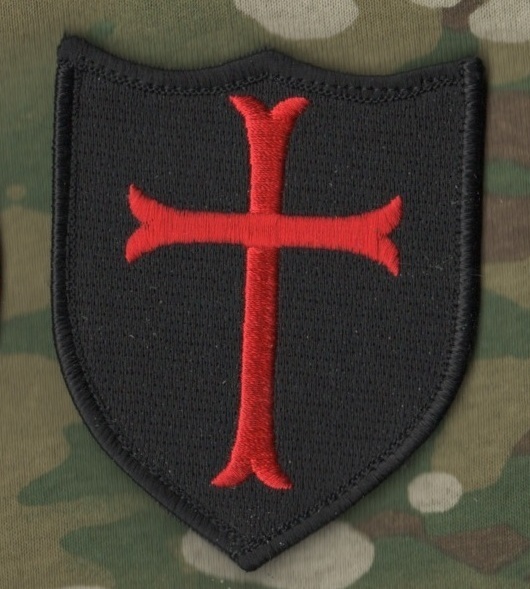 NATO ISAF JOINT SP OPS TASK FORCE JSOTF-A 2" 2-TAB SET: CRUSADER KNIGHT