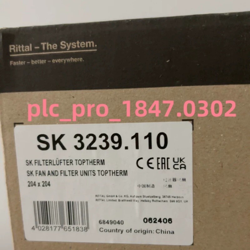 1PCS Brand New RITTAL SK3239.110 Filter Fan SK 3239.110  Fast Shipping