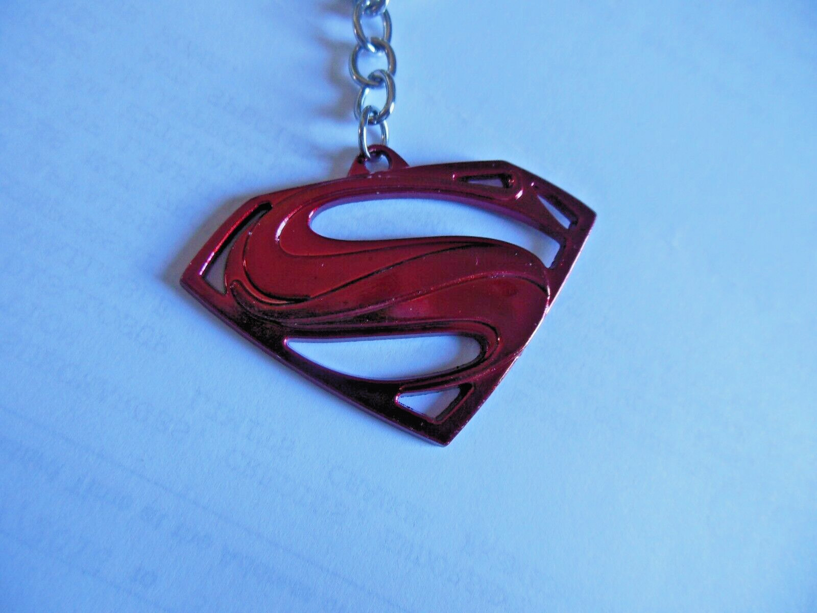 SUPERMAN ** Keychain **LARGE  SIZE** Free  Shipping**