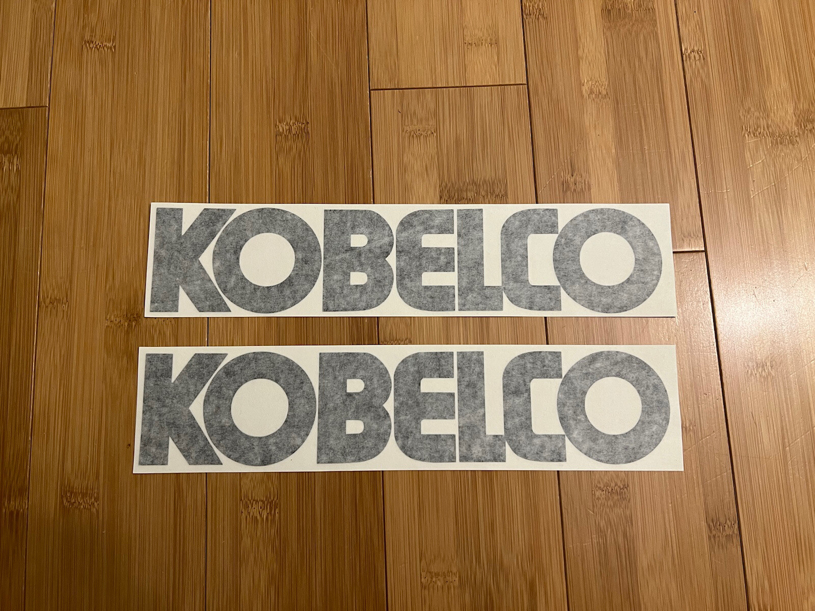 Kobelco Equipment - 12” Inch Sticker Decal Logo - Set Of 2 Black Excavator