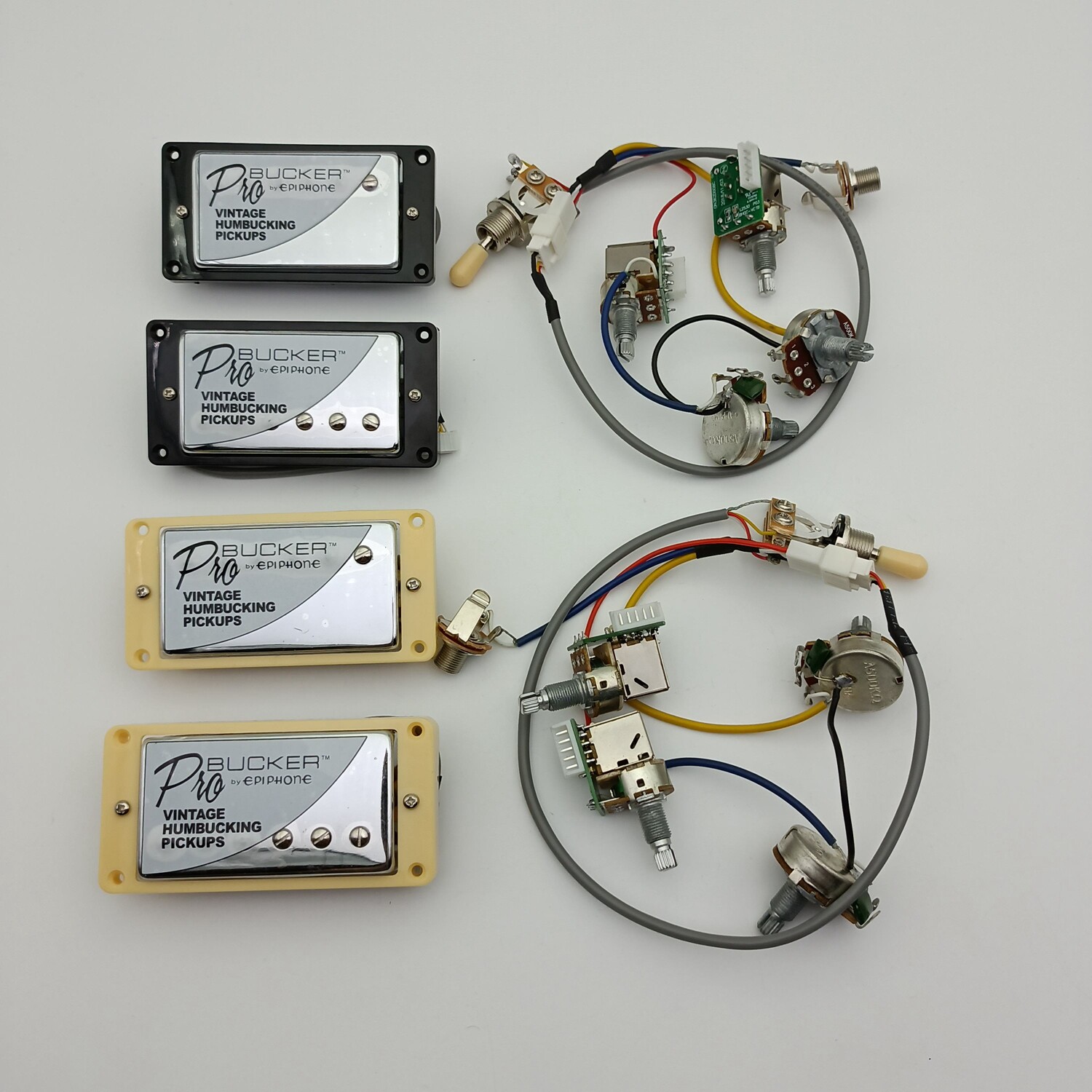 For LP SG Epiphone ProBucker Humbucker Pickup with Push Pull Wiring Harness Set