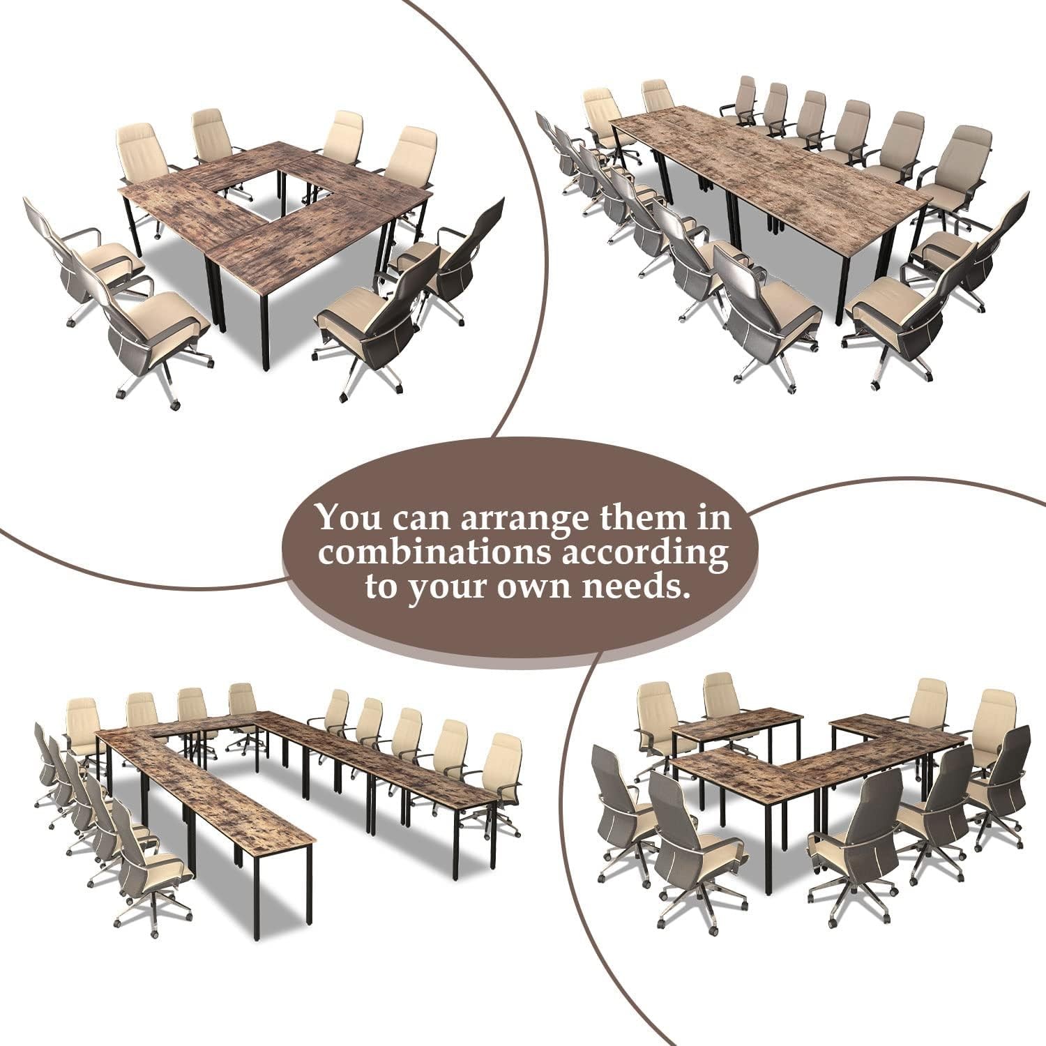 Conference Tables 9ft Office Computer Desk for Meeting Room Study Writing
