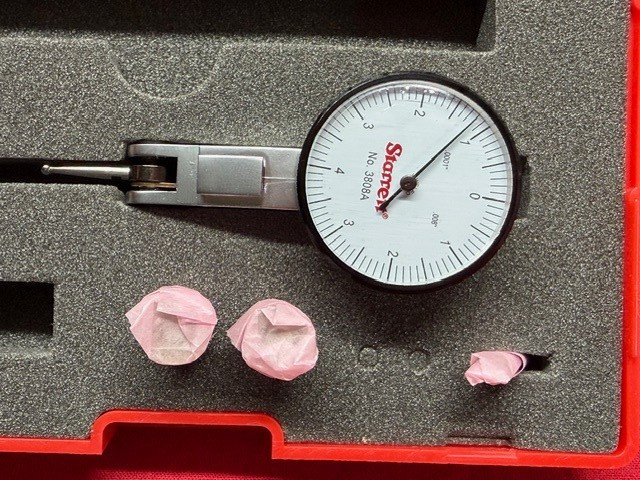 Starrett 3808A Dial Test Indicator with Dovetail Mount, .008" Range