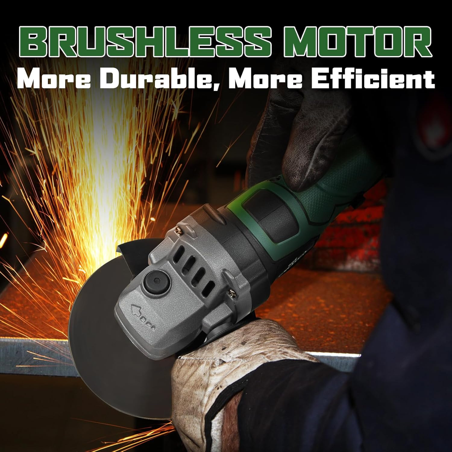 Brushless Angle Grinder, 20V 5-Inch Cordless Power Tool | Includes 2 X 4.5Ah Bat