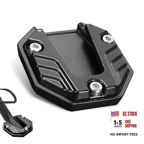 Motorcycle Kickstand Pad, Enlarged Non-slip Anti-sink Side Stand Foot Plate,