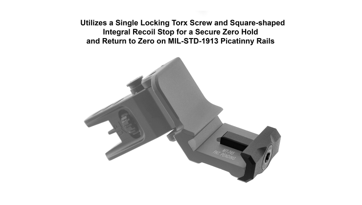 45 DEGREE ANGLE FLIP UP ALUMINUM SIGHTS