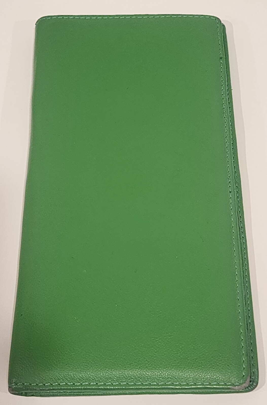 Used Travel Passport Holder Wallet Holder Green Leather Card Cover By Belle Hop.