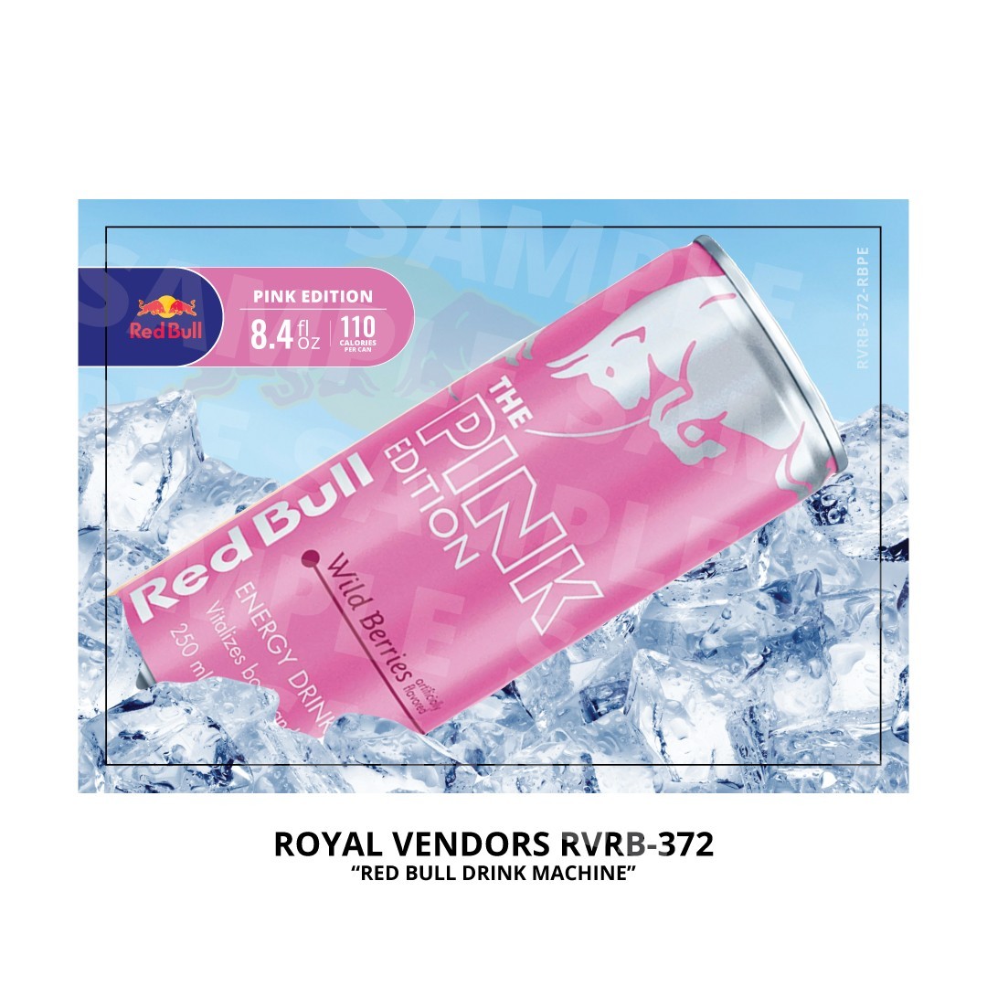 Royal Vendors RVRB 372 "Red Bull" Pink Edition Energy Drink 8.4oz Flavor Strip
